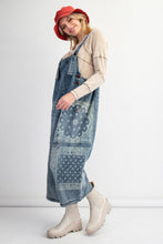 Load image into Gallery viewer, Easel Bandana Printed Loose Fit Overalls