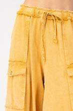 Load image into Gallery viewer, Easel Washed Wide Leg Terry Cargo Pant
