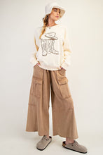 Load image into Gallery viewer, Easel Washed Wide Leg Terry Cargo Pant
