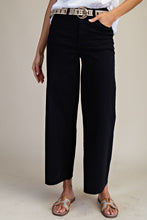 Load image into Gallery viewer, Easel Soft Stretch High Waisted Twill Pants Black