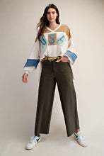 Load image into Gallery viewer, Easel Soft Stretch High Waisted Twill Pants Dark Olive