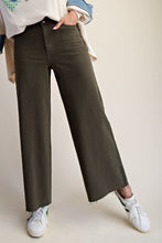 Load image into Gallery viewer, Easel Soft Stretch High Waisted Twill Pants Dark Olive