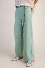 Load image into Gallery viewer, Easel Soft Stretch High Waisted Twill Pants Mint Sage