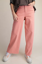 Load image into Gallery viewer, Easel Soft Stretch High Waisted Twill Pants Peach Blossom