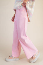 Load image into Gallery viewer, Easel Soft Stretch High Waisted Twill Pants Pink Foam