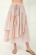Load image into Gallery viewer, Easel Cotton Voile Woven Asymmetrical Maxi Skirt