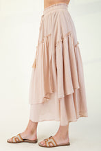 Load image into Gallery viewer, Easel Cotton Voile Woven Asymmetrical Maxi Skirt