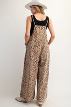 Load image into Gallery viewer, Easel Animal Printed Washed Terry Jumpsuit