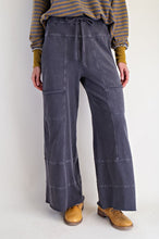 Load image into Gallery viewer, Easel Washed Wide Leg Terry Pants
