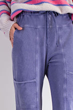 Load image into Gallery viewer, Easel Washed Wide Leg Terry Pants