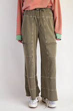 Load image into Gallery viewer, Easel Washed Wide Leg Terry Pants