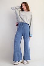 Load image into Gallery viewer, Easel Washed Wide Leg Terry Pants