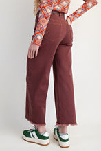 Load image into Gallery viewer, Easel Self Fray Bottom Washed Stretch Twill Pants