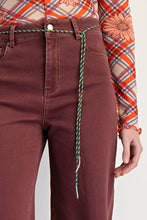 Load image into Gallery viewer, Easel Self Fray Bottom Washed Stretch Twill Pants