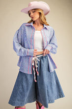 Load image into Gallery viewer, Easel Washed Denim Knee Length Skirt Pants