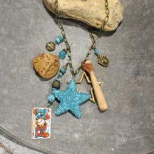 Load image into Gallery viewer, The Primitive Peddler Hey Batter Batter Charmed Necklace