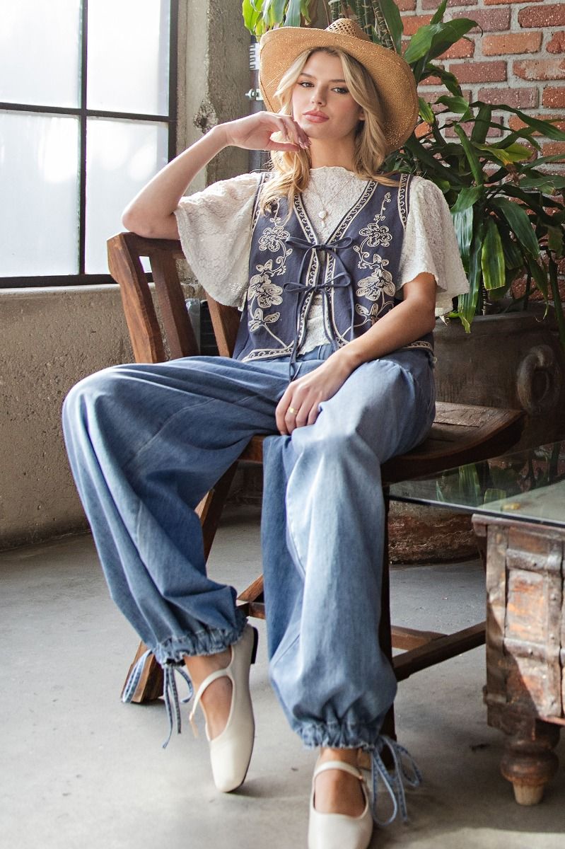 Easel Aladdin Denim Pants – The Colony Shop