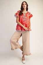Load image into Gallery viewer, Easel Ruffle Bottom Washed Twill Pants