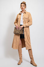 Load image into Gallery viewer, Easel Corduroy Button Down Shirt Dress