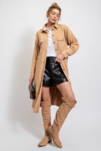 Load image into Gallery viewer, Easel Corduroy Button Down Shirt Dress