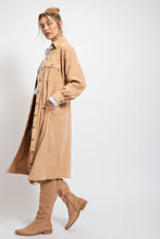 Load image into Gallery viewer, Easel Corduroy Button Down Shirt Dress