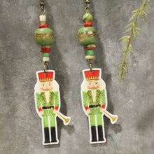 Load image into Gallery viewer, The Primitive Peddler Nutcracker Parade Dangle Earrings