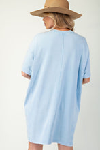 Load image into Gallery viewer, Easel Daisy Patch Mineral Washed T Shirt Dress