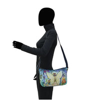Load image into Gallery viewer, Anuschka Enchanted Garden Shoulder Hobo