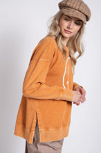 Load image into Gallery viewer, Easel Mineral Wash Smiley Face Pullover