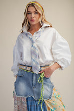 Load image into Gallery viewer, Easel 3/4 Sleeve Button Down Poplin Shirt