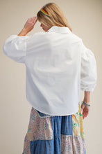 Load image into Gallery viewer, Easel 3/4 Sleeve Button Down Poplin Shirt