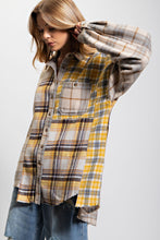 Load image into Gallery viewer, Easel Plaid Button Down Shacket