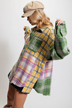 Load image into Gallery viewer, Easel Plaid Button Down Shacket
