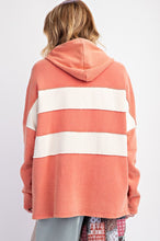 Load image into Gallery viewer, Easel Color Block Washed Hoodie Pullover