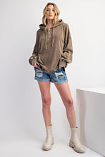 Load image into Gallery viewer, Easel Peace Patch Washed Terry Knit Pullover