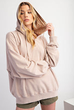 Load image into Gallery viewer, Easel Peace Patch Washed Terry Knit Pullover
