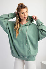 Load image into Gallery viewer, Easel Peace Patch Washed Terry Knit Pullover