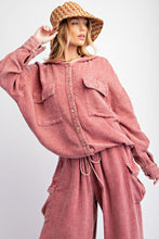 Load image into Gallery viewer, Easel Button Down Cotton Gauze Hoodie Jacket