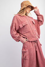 Load image into Gallery viewer, Easel Button Down Cotton Gauze Hoodie Jacket