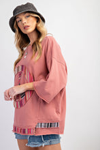 Load image into Gallery viewer, Easel Front Peace Patch Knit Top