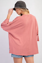 Load image into Gallery viewer, Easel Front Peace Patch Knit Top