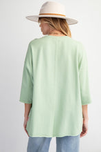 Load image into Gallery viewer, Easel Front Peace Patch Knit Top