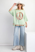 Load image into Gallery viewer, Easel Front Peace Patch Knit Top