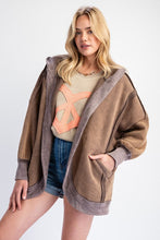 Load image into Gallery viewer, Easel Mineral Washed Terry Knit Cardigan