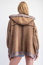 Load image into Gallery viewer, Easel Mineral Washed Terry Knit Cardigan