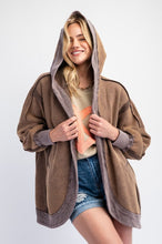 Load image into Gallery viewer, Easel Mineral Washed Terry Knit Cardigan