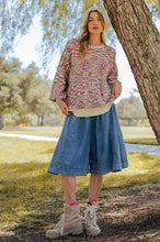 Load image into Gallery viewer, Easel Washed Denim Knee Length Skirt Pants