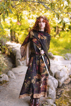 Load image into Gallery viewer, Market of Stars The Messenger Scarf with Joan of Arc, Florals & Fox