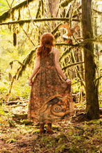 Load image into Gallery viewer, Market of Stars Woodland Wisdom Bohéme Maxi Slip Dress w/ Florals, Fox & Owl