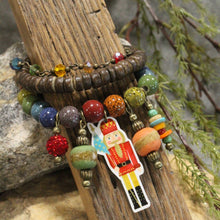Load image into Gallery viewer, The Primitive Peddler Nutcracker Parade Charm'd Stretch Bracelet Set